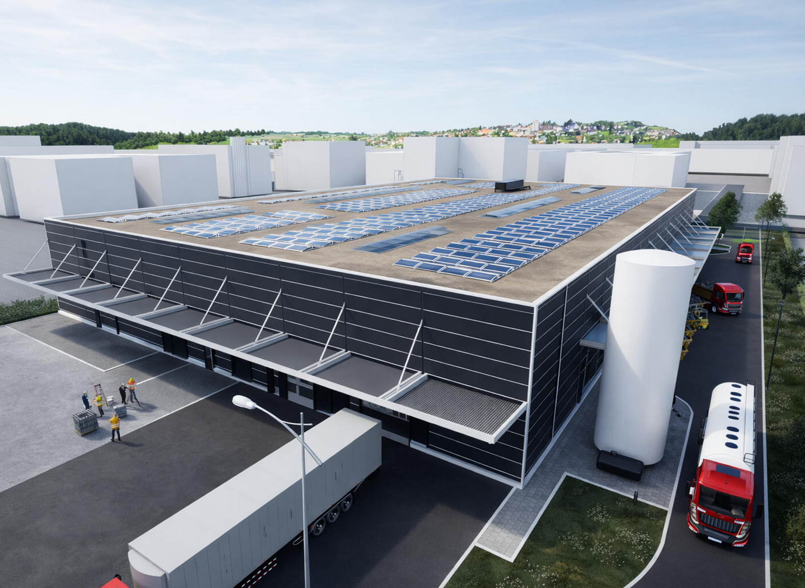 Neubau Produktions- und Verwaltungsgebäude LPH 3–4 · Mitarbeit GOLDBECK GmbH