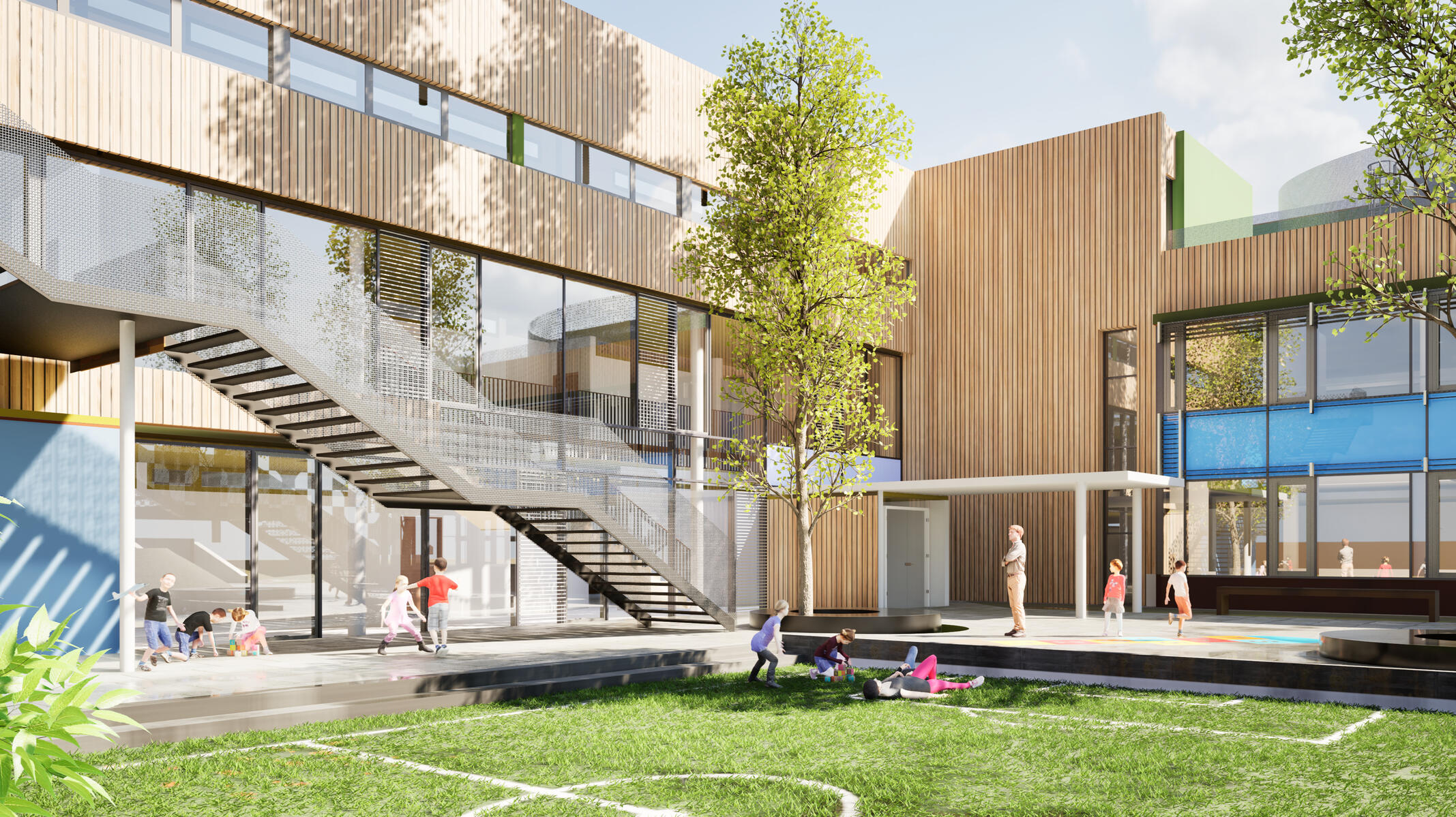 Neubau Grundschule LPH 1–5 · Mitarbeit MÖRK GmbH & Co. KG